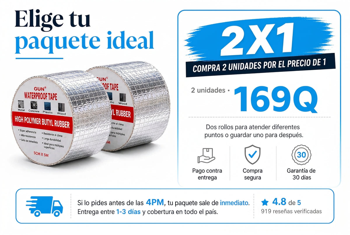 Cinta antigoteras 2x1 - Oferta